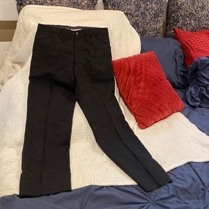 Dolce and Gabana dress slacks black with embroidered print size 48 European